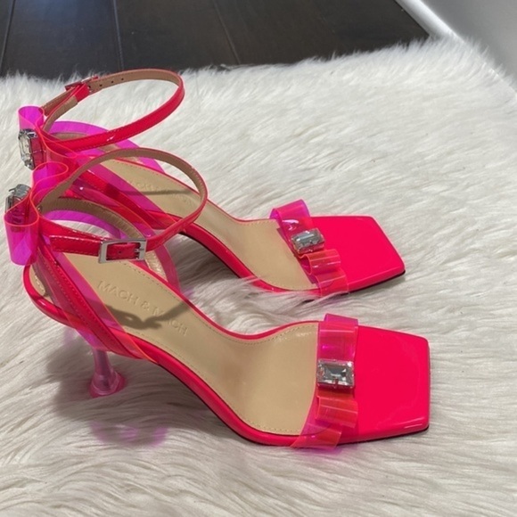 New Mach & Mach French Bow‎ Square toe sandal heel size 37EU - Picture 12 of 14